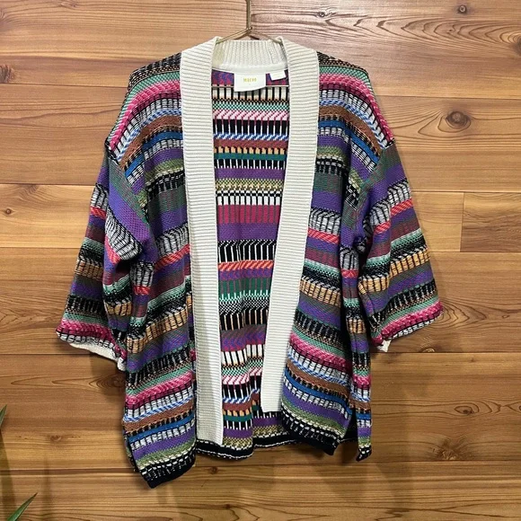 Maeve Colorful Geometric Cardigan Sweater - Picture 2 of 2